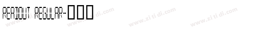 Readout Regular字体转换